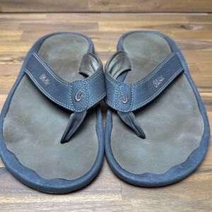 Olukai Ohana Mens Size 12 Sandals Flip Flops Water Resistant Comfort Beach Shoes